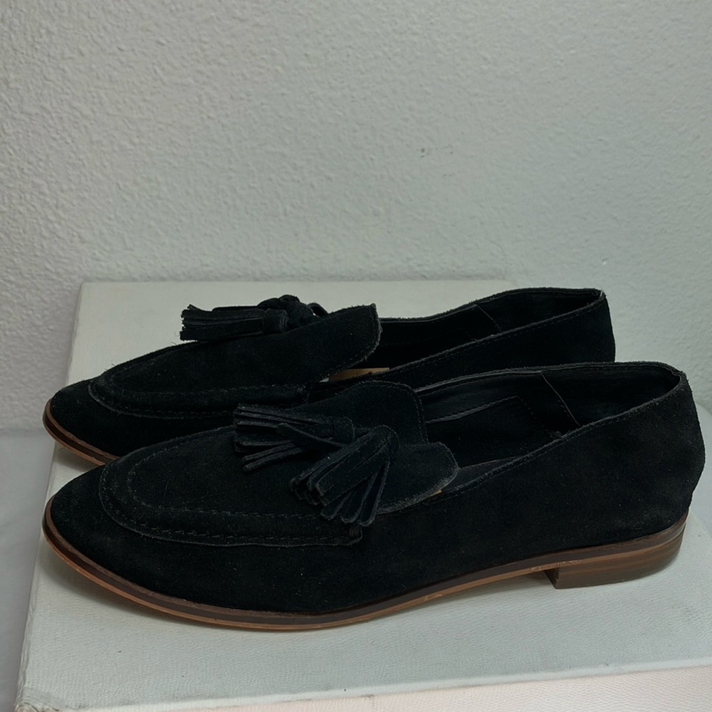 Dolce Vita Chelsy Black Suede Double‎ Tassel Loafer size 8